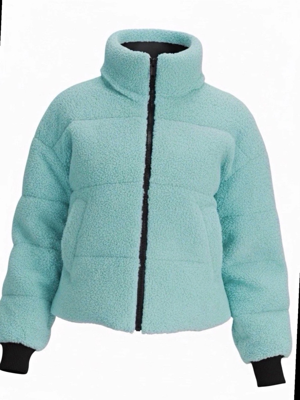 NVLT beber puffer Tiffany blue jacket size large NWT